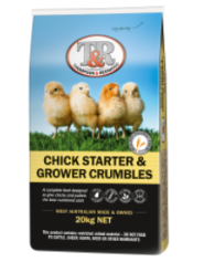 T&R CHICK STARTER & GROWER CRUMBLES – WA Farm Shop