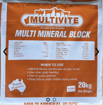 MULTIVITE MULTI MINERAL BLOCK 20KG - ORANGE