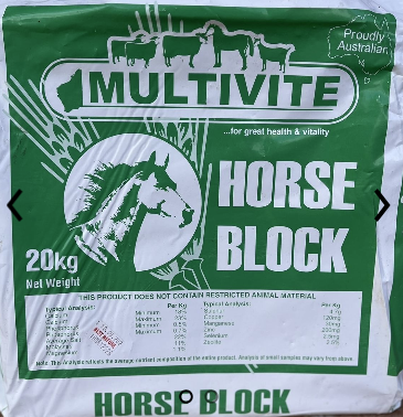 MULTIVITE HORSE BLOCK 20KG 