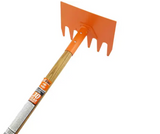 FIRE RAKE WOODEN HANDLE